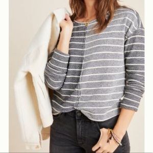 Anthropologie Devin Textured Sweatshirt